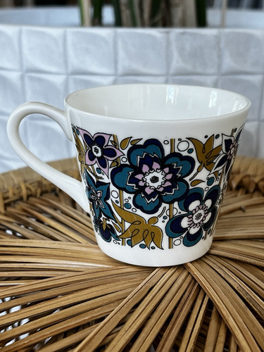 Vintage coffee Cup Royal Tuscan Nocturne Espresso Cup Bone China Vintage coffee - Picture 1 of 10