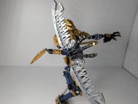 ​Vintage LEGO Bionicle 8734 Brutaka Titan Gold Warrior 100% Complete Manual 2006