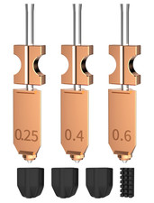 Upgraded 0.25MM 0.4MM 0.6MM Hotend Kit for Flashforge AD5X, Quick-Detachable Noz