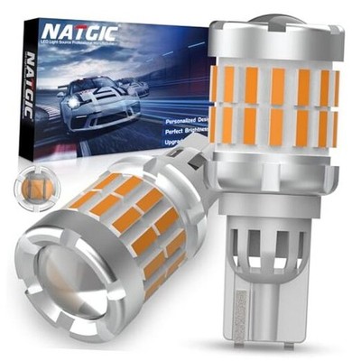 921 W16W Led Bulbs Canbus Error Free for Cargo Lights,912 T15 Turn 2PCS Amber
