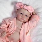 18" Realistic Reborn Baby Dolls Full Body Vinyl Silicone Newborn Girl Doll bath — photo 7