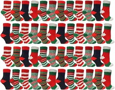 48 Pack Yacht Smith Womens Warm And Cozy Fuzzy Socks, Colorful Winter Sock