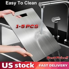 Titanium Cutting Board 100% Pure Non-Stick Double-Sided 11x15.5" in for Kitchen