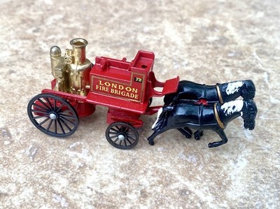 MATCHBOX LESNEY YESTERYEAR Y4-2 SHAND MASON  LONDON  HORSE DRAWN FIRE ENGINE 