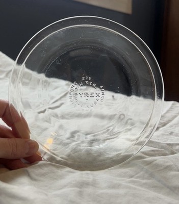 PYREX 206 6 Inch Clear Glass Round Pie Dish Oven Safe mini Pyrex pie pan 