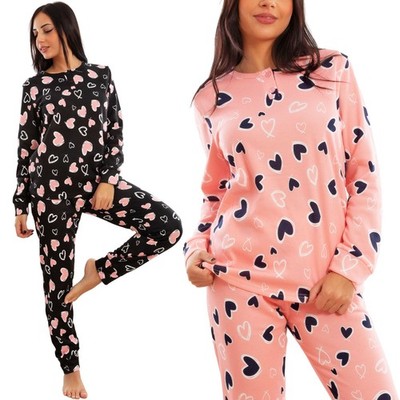 TOOCOOL Q1039 Women Winter Sweatshirt Hearts Long Sleeve Warm Cotton Pyjamas