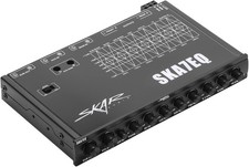 Skar Audio SKA7EQ 7-Band 1/2 DIN Car EQ w/ Aux Input & High Voltage RCA