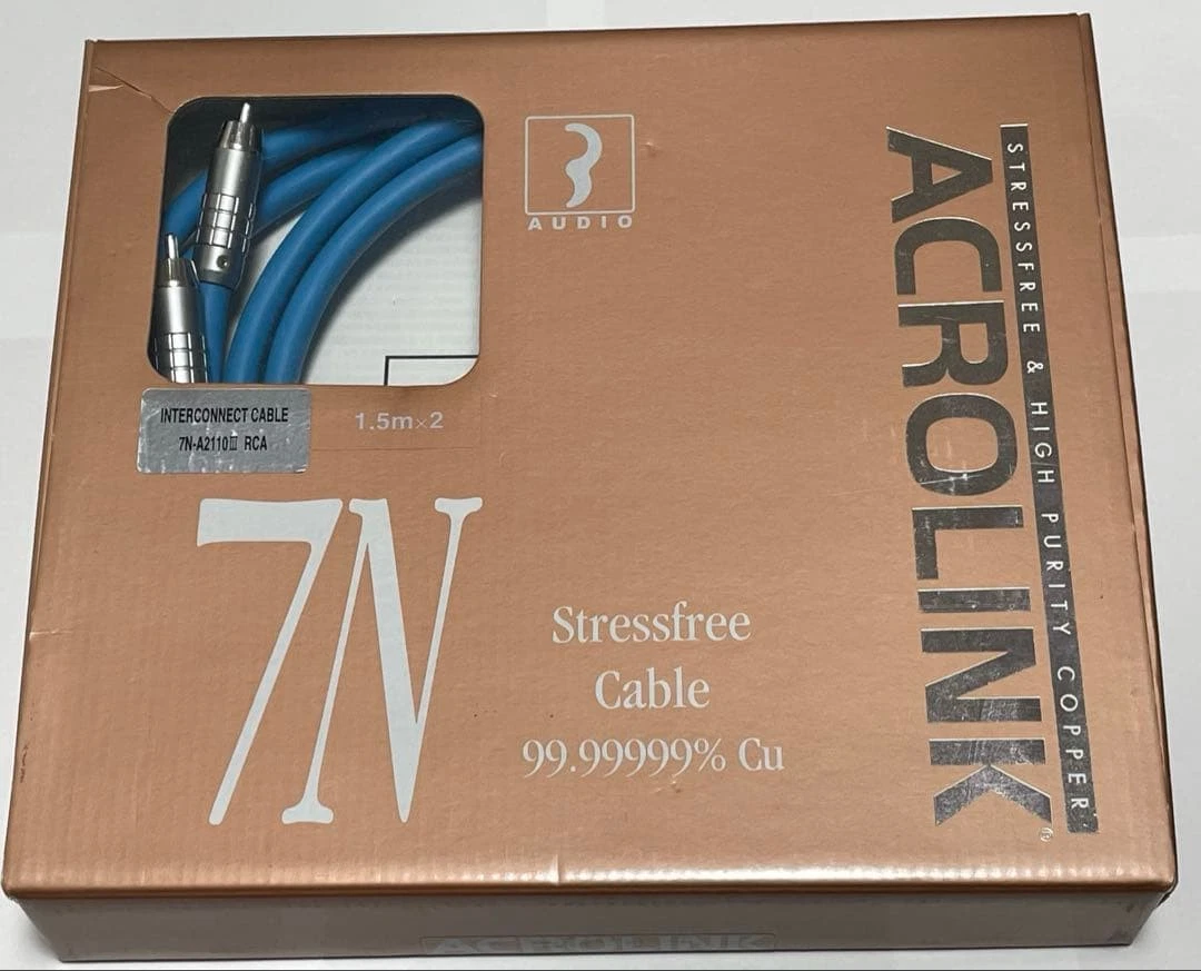 お試しあれ! オーディオ RCAケーブル 7N-A2110Ⅲ ACROLINK 25+ ACROLINK 1:3 Home Audio Cables & Interconnects for sale