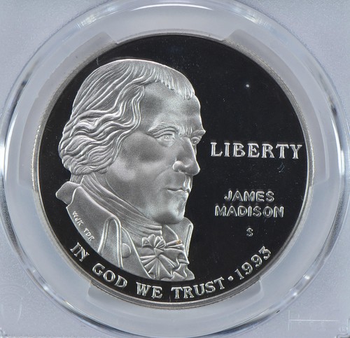 1993-S Madison Bill Of Rights Commemorative Dollar PR69 DCAM PCGS *4838 - Picture 3 of 5