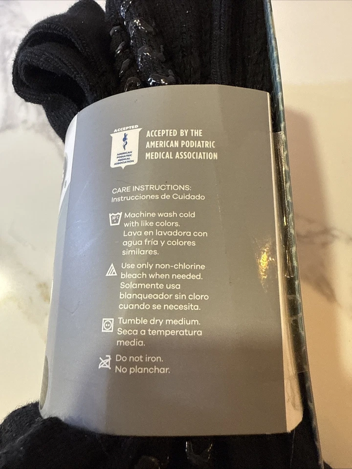 Calcetines Dr Scholl’s Advanced Relief With Grippers Crew 3 pares para hombre 7-12 negros  Foto 4 de 4