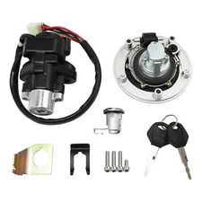 Ignition Switch Seat Fuel Gas Cap Lock Key Set Fit For Suzuki GSXR600 750 04-05
