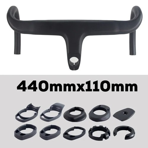 Road Bike Full Carbon Fiber Bicycle Integrated Handlebar 360-380mm with Spacers - Picture 40 of 40
