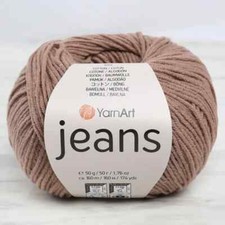 YarnArt Jeans Knitting Yarn, Brown - 71 Cotton