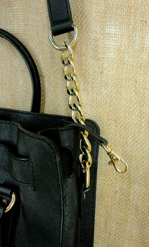 MICHAEL KORS Women Handbag Large Tote Hamilton Saffiano North South Black - Picture 5 of 12