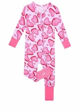 Posh Peanut  "Besties" bamboo zippered convertible romper, 6-9 months, NWT