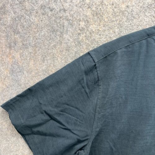 Quiksilver Shirt Men Large Black Casual Button Down Rayon Pocket Short Sleeve - Picture 7 of 13