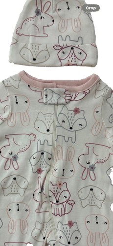 Baby Girl Clothes Sleeper Footie 2-piece Set Gerber Organic NEW Size Newborn - Bild 5 von 8