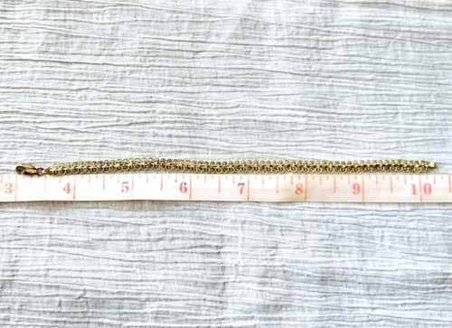 14k Yellow Gold Diamond Cut Filigree Lace Tennis Bracelet - TW 5.54 Grams - Picture 10 of 12
