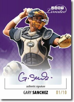 GARY SANCHEZ 2011 Just LIMITED Rookie Autograph PURPLE Auto RC #/10 | eBay
