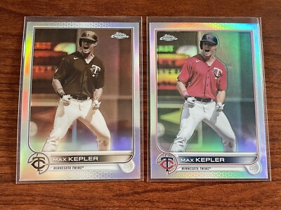 MAX KEPLER Lot of (2) 2022 Topps Chrome SEPIA & REFRACTOR SP #58 - TWINS