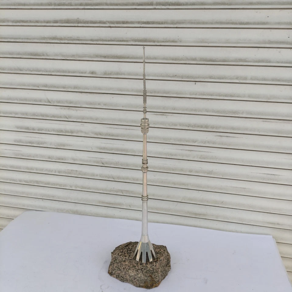 Sculpture, scale model of the Ostankino TV tower in Moscow - the center of globa - Image 4 of 4