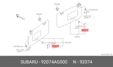 Genuine OE Lens 92074AG000 For Subaru 92074-AG000