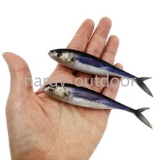 6PCS 11g 21g 3D Fishing Trolling Tuna Mackerel Bass Soft Bait Lures Swimbait
