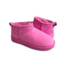 UGG CLASSIC ULTRA MINI PINK CARNATION SHEARLING LINED BOOT US 7 / EU 38 / UK 5