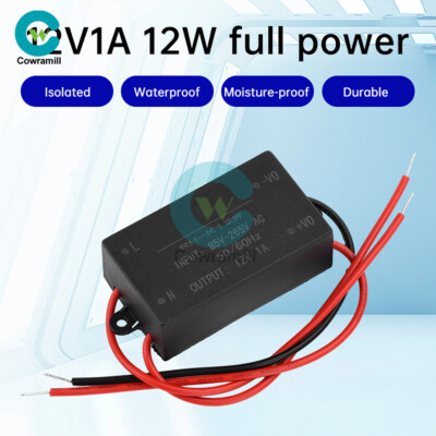 AC/DC to DC Mini Buck Power Supply Module AC85-265V to DC5V2A 12V1A  Waterproof