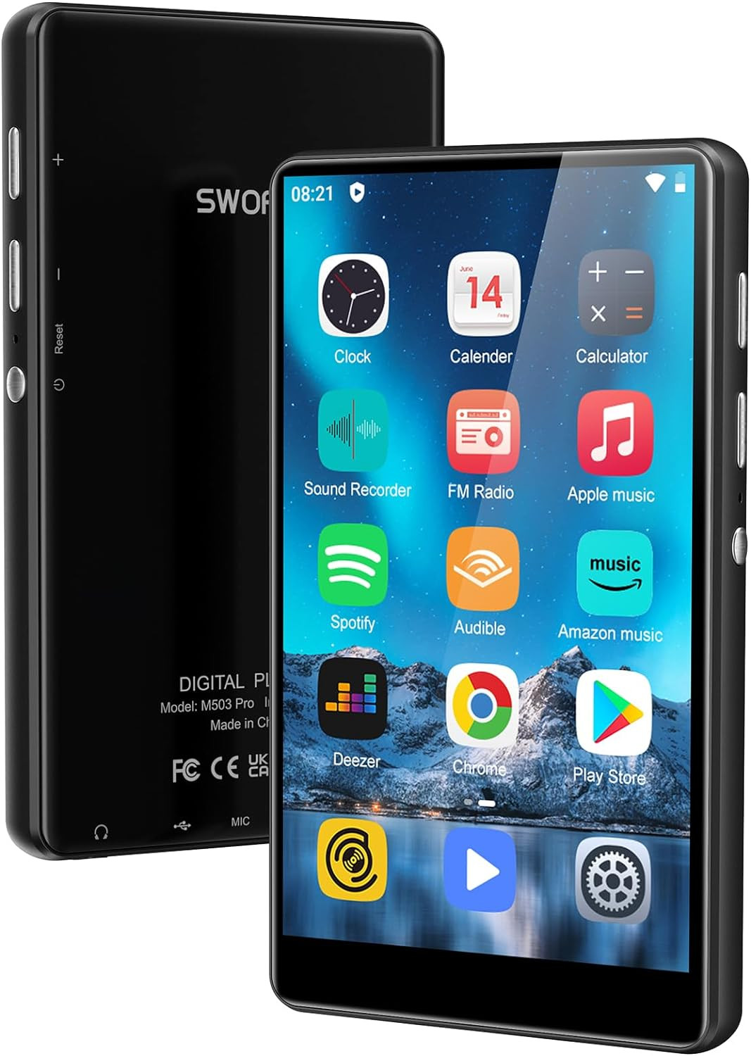 Lettore MP4 80GB WiFi per Sport - Bluetooth e Spotify per Workout