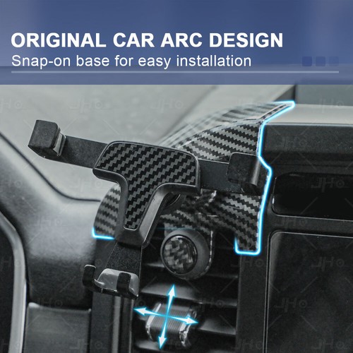 Car Air Vent Gravity Phone Holder Mount Bracket Stand Black for Ford F150 2021 - 第 7/19 張圖片