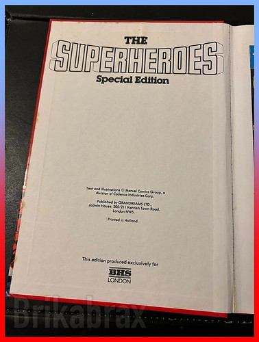 The Superheroes BHS Special Edition (Hardback Book, 1985) - Picture 2 of 11