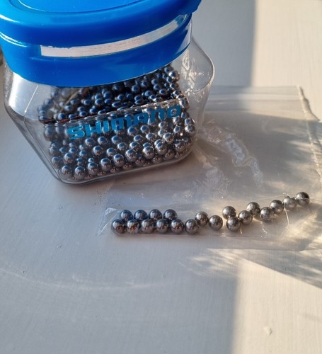 Original Shimano Stahlkugellager 3/16" vorne oder 1/4" hinten Y00091310/Y00091210 - Bild 2 von 8