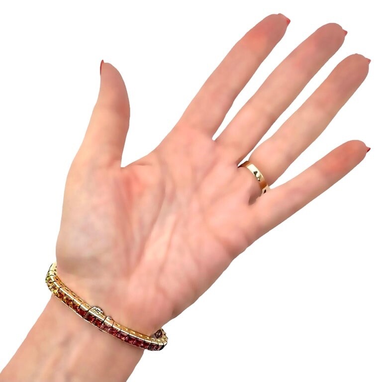 Multistone Rainbow Spectrum Colored Bracelet in 1… - image 14