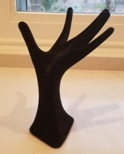 Vintage Black Hand Jewelry Display - 8 1/4"