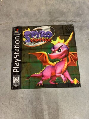 Spyro 2 Ripto's Rage Custom Wall Flag Tapestry 3 x 3 Ft, PS1