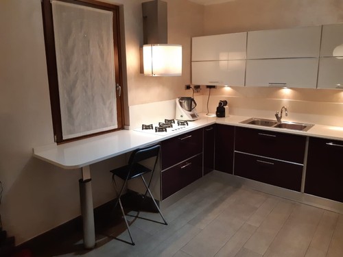Cucina Scavolini Crystal - componibile -Color melanzana in cristallo - Foto 3 di 7