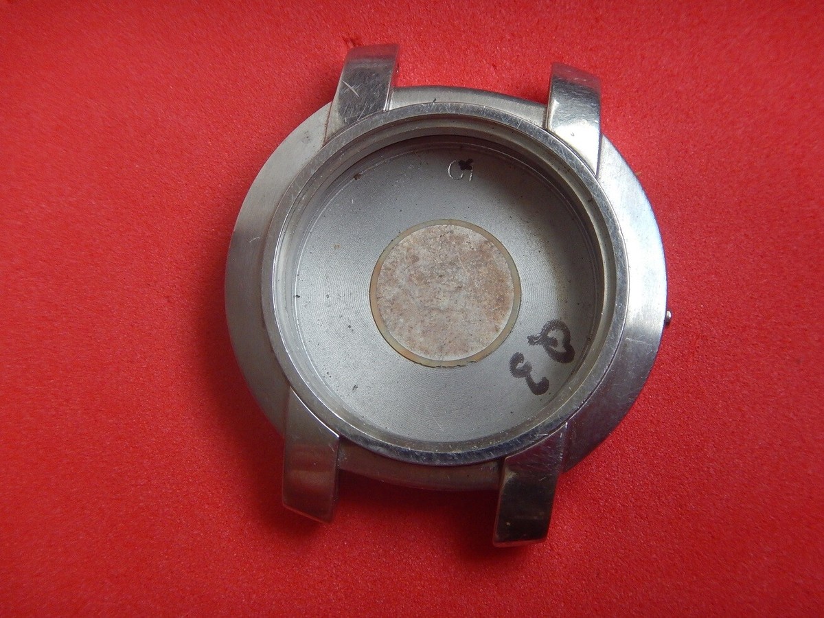 Boîtier De Montre Tissot En Acier – Référence L871/971, 40 Mm – Occasion, Avec Fond D’origine