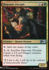 MTG Magic the Gathering Draconic Disciple (1416/1703) Mystery Booster LP
