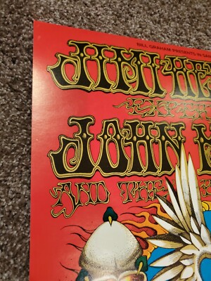 ビンテージハガキ Jimi Hendrix BG-105 2nd Print Flying Eyeball Poster Rick