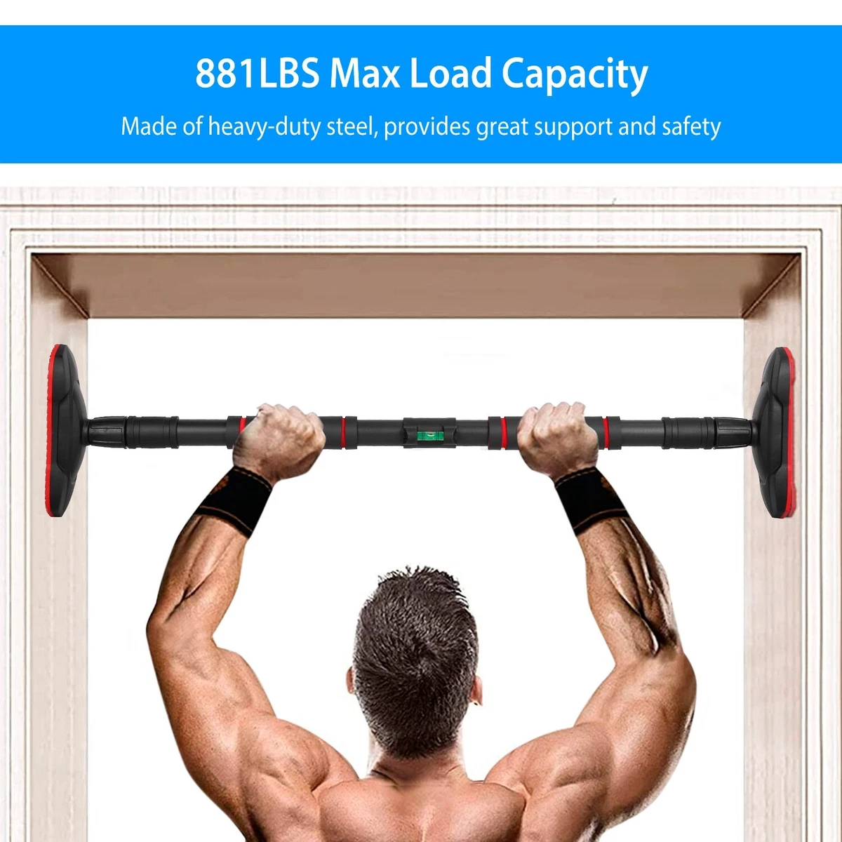 Indoor Pull up bar Door Horizontal Bars Steel Adjustable Home Gym Workout  Chin push Up Training Bar Sport Fitness Sit-ups bar