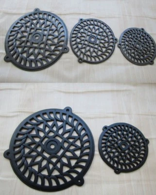 VINTAGE VICTORIAN RUSTIC REPAIR AIR VENT BRICK GRILLE EXTRACTION COVER ROUND