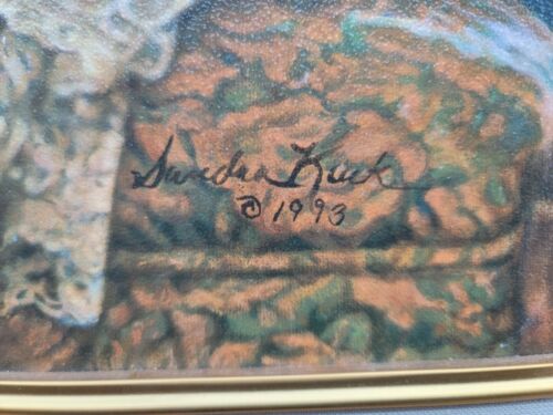 Sandra Kuck ""Best Friends"" Tela Glicee Art #38/250 Vintage 1993 Firmata a mano - Foto 4 di 15