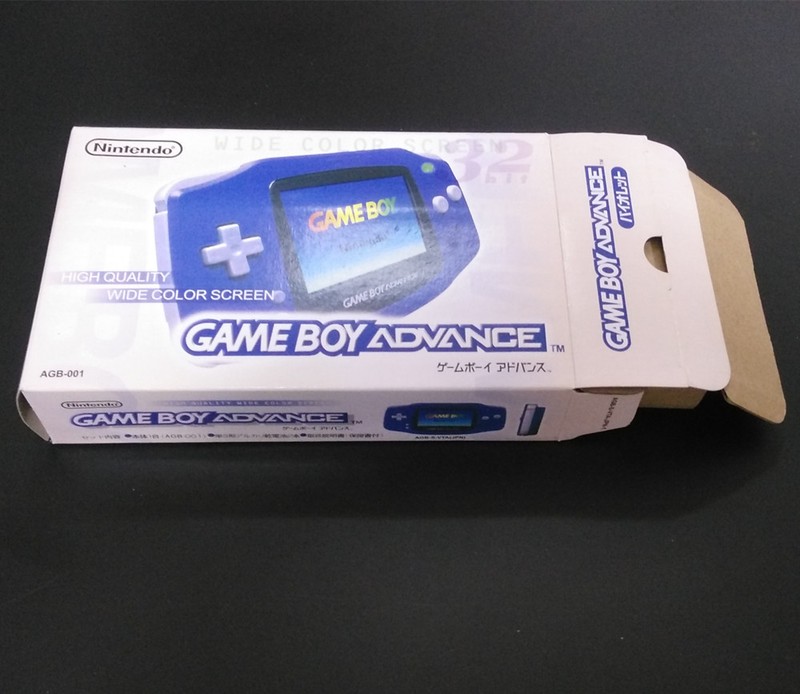 Blue Console Box Package For Nintendo Game Boy Advance GBA