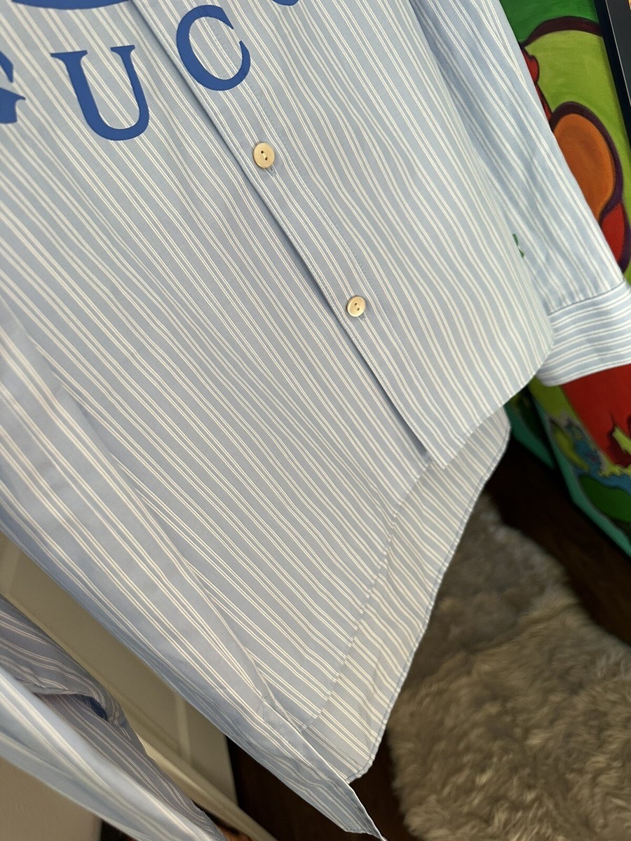 Gucci x Adidas stripe High-Low cotton shirt Sze 16+ Limited Gucci x Adidas stripe High-Low cotton shirt Sze 16+ Limited