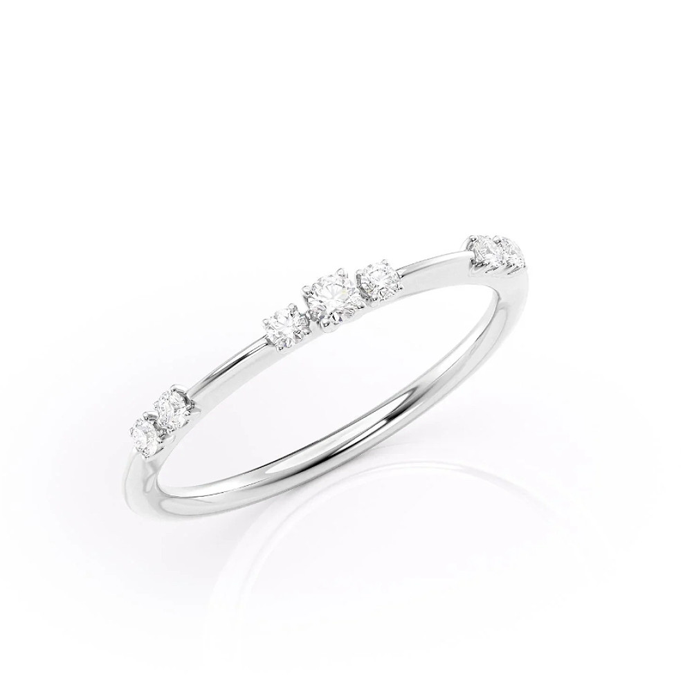 Bracelet de mariage certifié en platine massif 95… - image 4