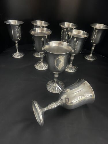 (8) International Silver Co Weinkelche 6" hoch EUC ungetrübt - Bild 2 von 19