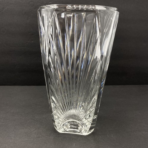 Vintage French Large Crystal Glass Vase Martinique Les Verreries Du Gier Veropa