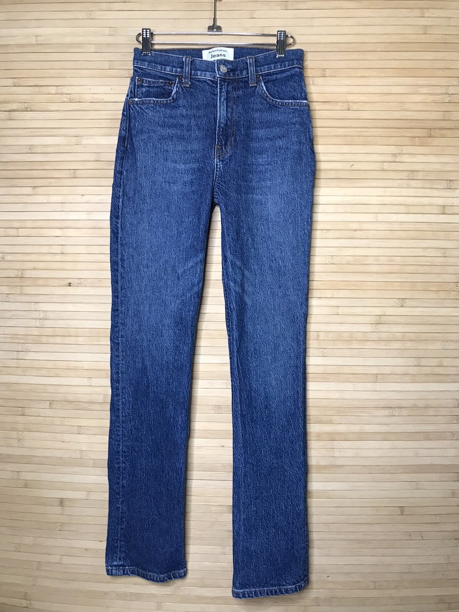 Reformation Liza High Rise Straight leg in Newport Jeans sz 25