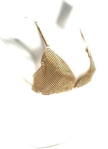 Women's Sexy Bra Metal Mesh Sparkling Shining for Cocktail Party Night Club - Picture 22 of 35